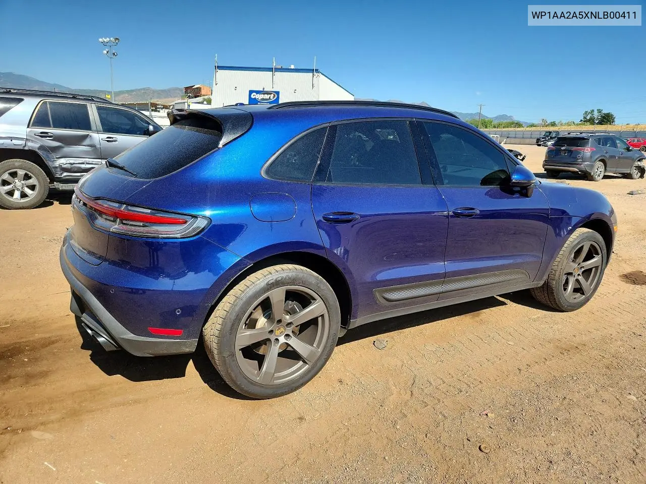 2022 Porsche Macan VIN: WP1AA2A5XNLB00411 Lot: 85455365