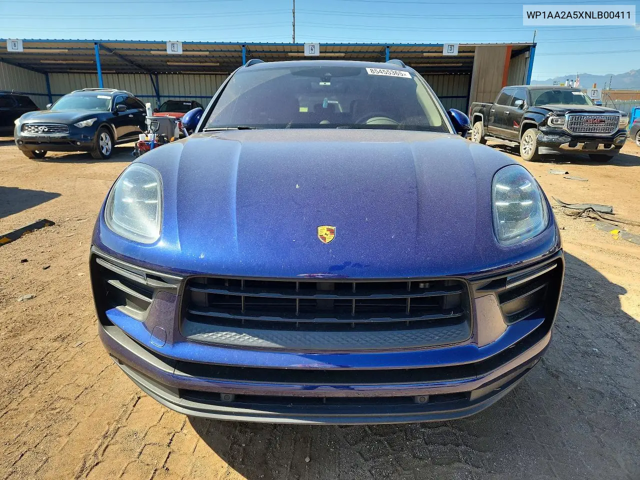 2022 Porsche Macan VIN: WP1AA2A5XNLB00411 Lot: 85455365