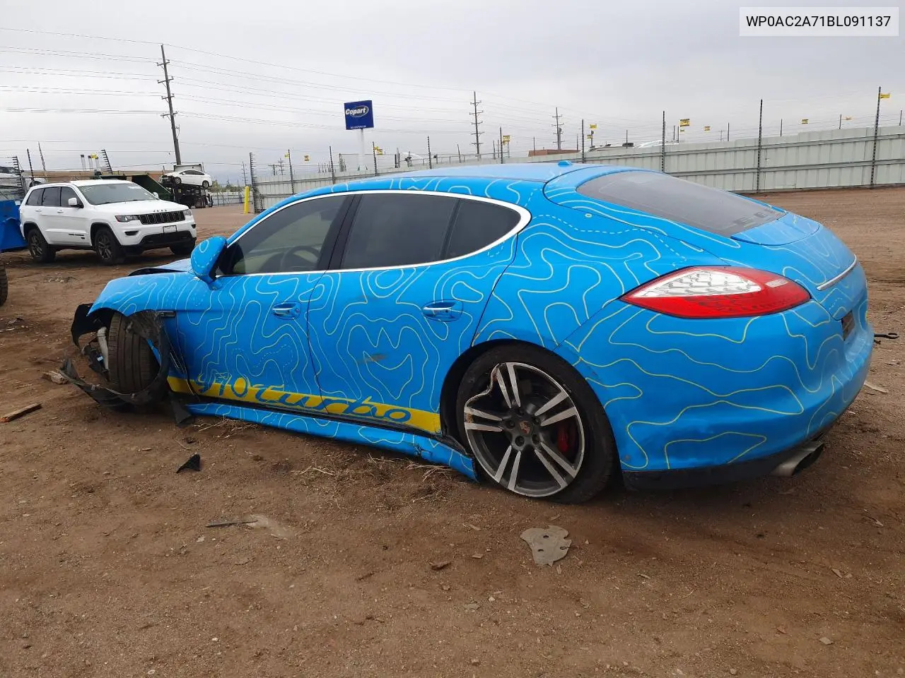 2011 Porsche Panamera Turbo VIN: WP0AC2A71BL091137 Lot: 51907256