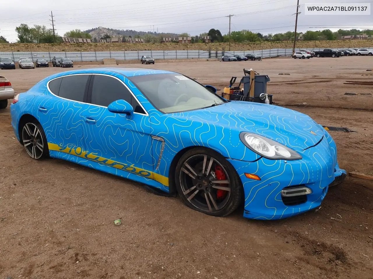 2011 Porsche Panamera Turbo VIN: WP0AC2A71BL091137 Lot: 51907256