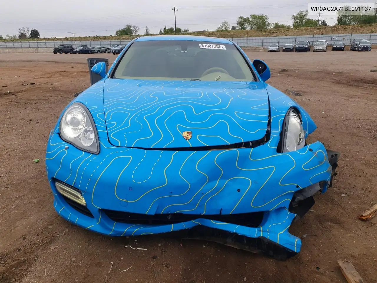 2011 Porsche Panamera Turbo VIN: WP0AC2A71BL091137 Lot: 51907256