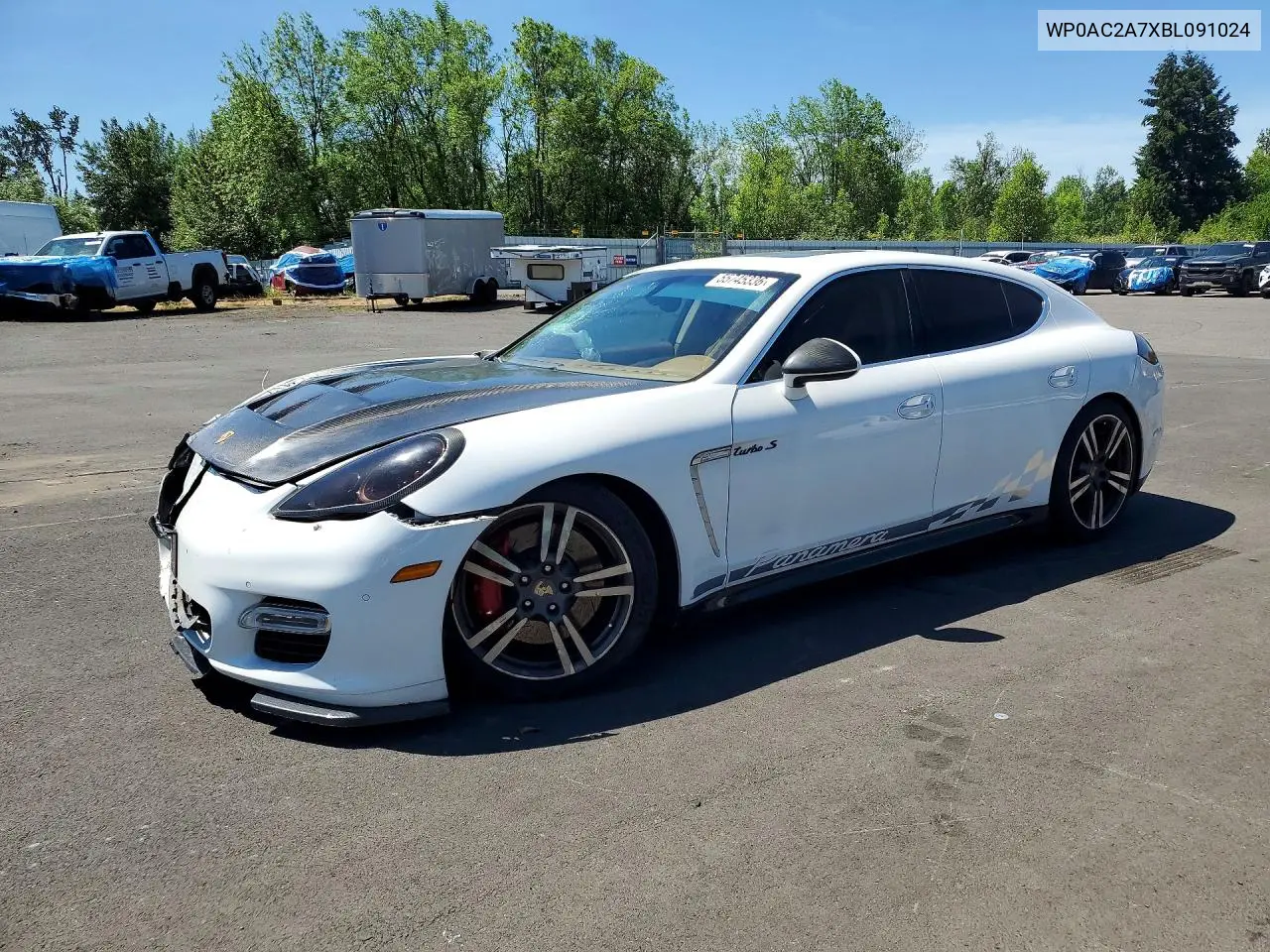 2011 Porsche Panamera Turbo VIN: WP0AC2A7XBL091024 Lot: 55745336