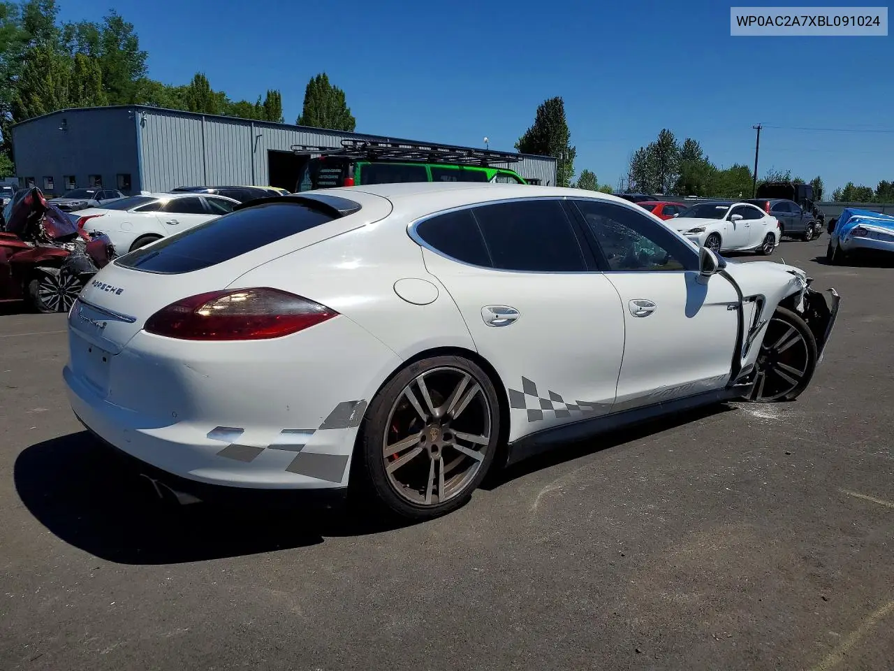 2011 Porsche Panamera Turbo VIN: WP0AC2A7XBL091024 Lot: 55745336