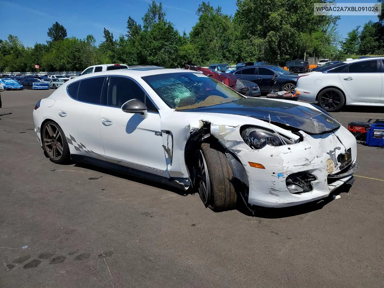 2011 Porsche Panamera Turbo VIN: WP0AC2A7XBL091024 Lot: 55745336
