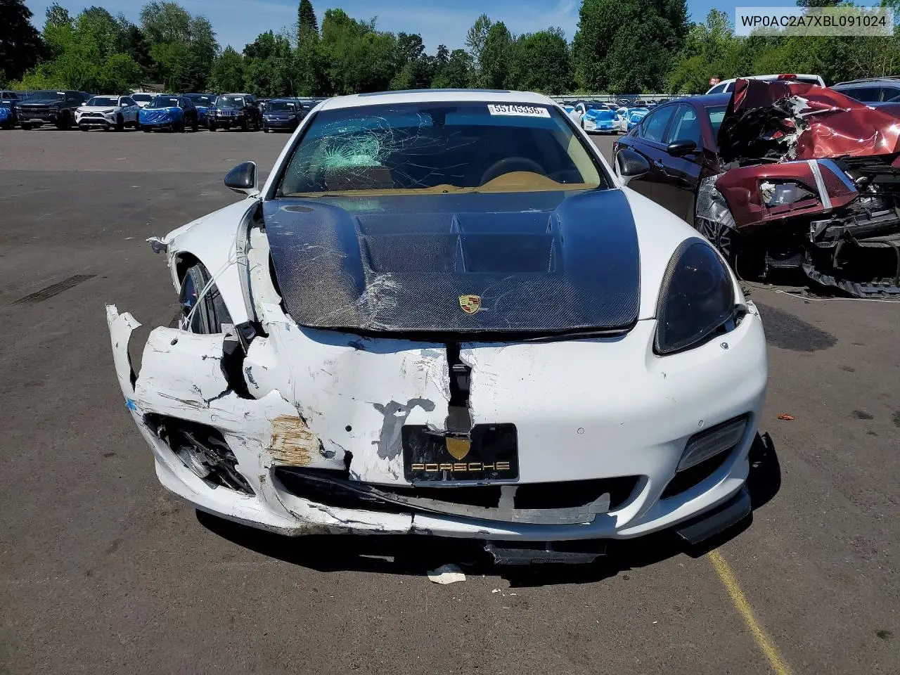 2011 Porsche Panamera Turbo VIN: WP0AC2A7XBL091024 Lot: 55745336