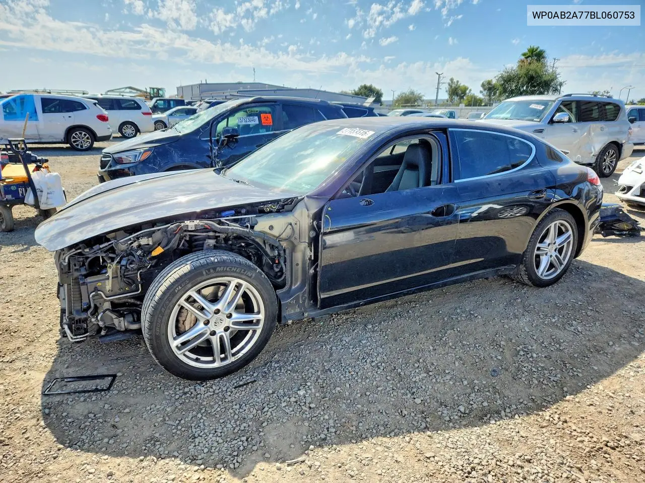 2011 Porsche Panamera S VIN: WP0AB2A77BL060753 Lot: 57153516