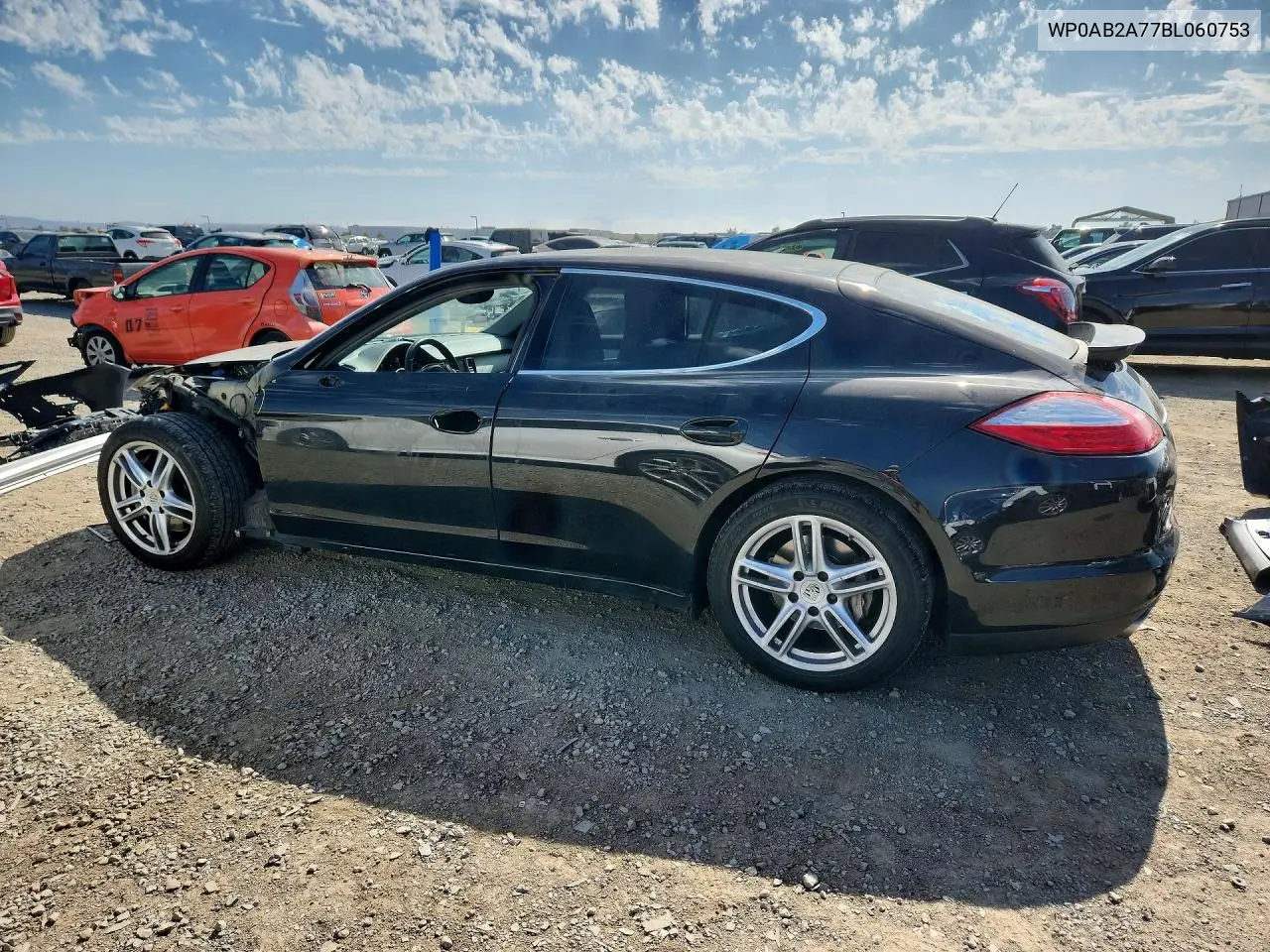 2011 Porsche Panamera S VIN: WP0AB2A77BL060753 Lot: 57153516