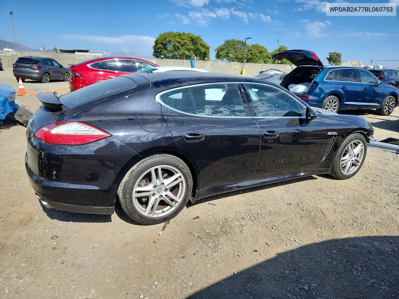 2011 Porsche Panamera S VIN: WP0AB2A77BL060753 Lot: 57153516