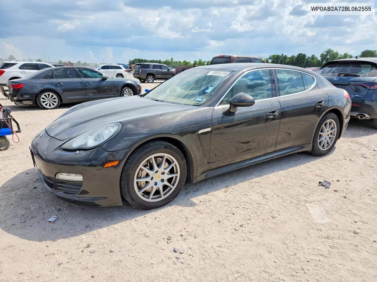 2011 Porsche Panamera S VIN: WP0AB2A72BL062555 Lot: 59855106