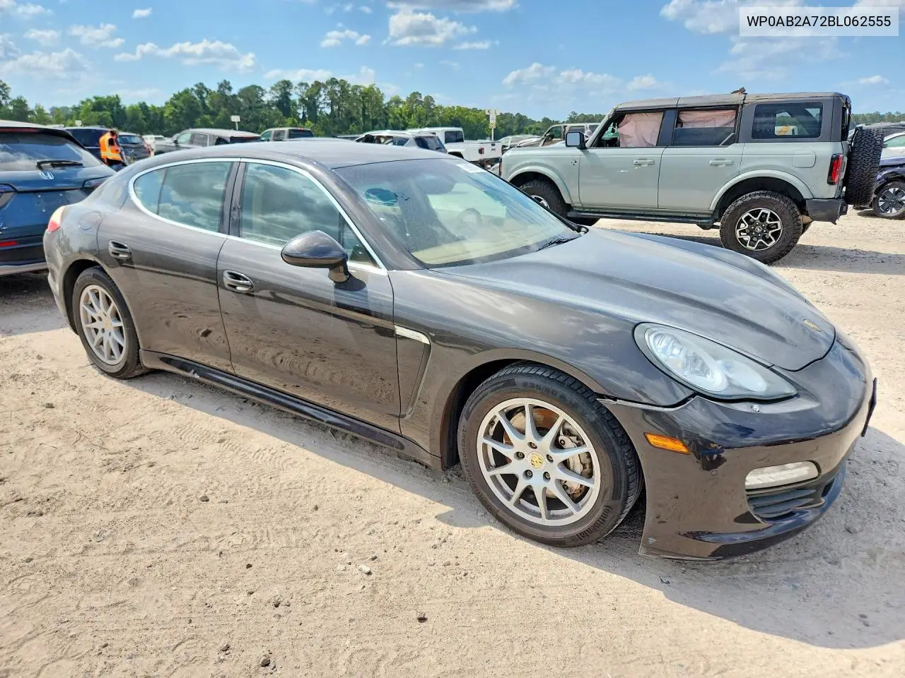 2011 Porsche Panamera S VIN: WP0AB2A72BL062555 Lot: 59855106