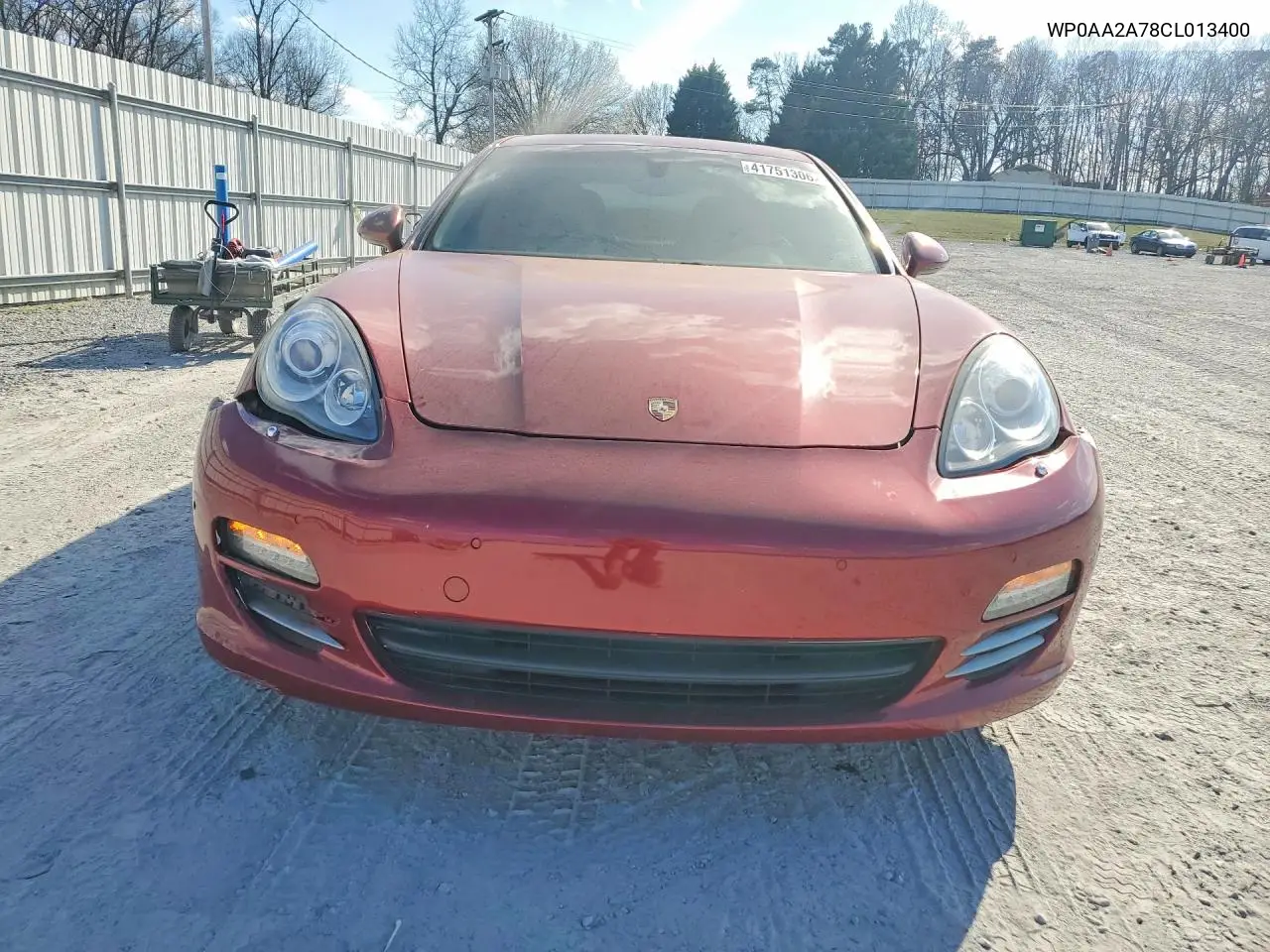 2012 Porsche Panamera 2 VIN: WP0AA2A78CL013400 Lot: 41751306