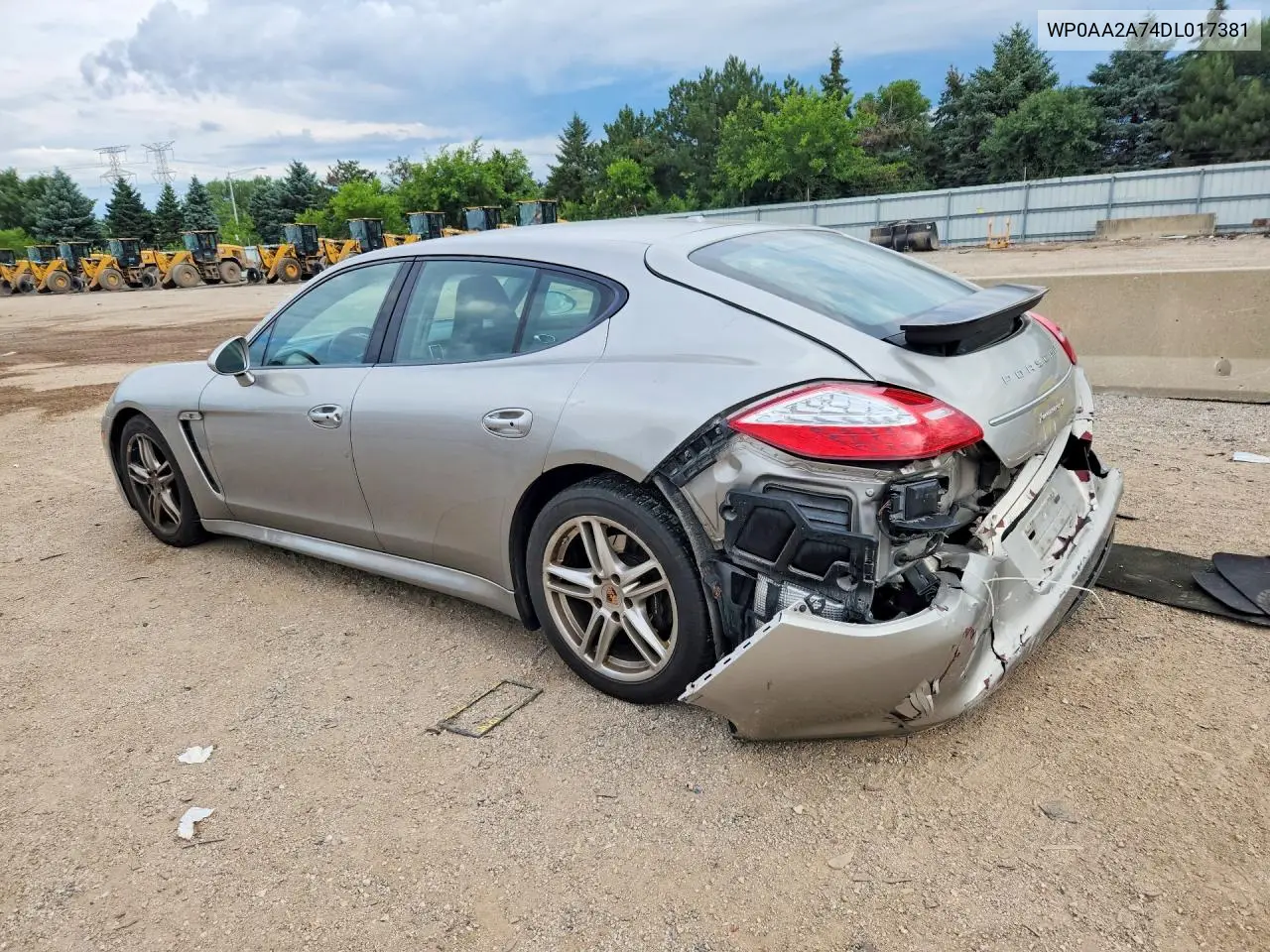 2013 Porsche Panamera 2/4 VIN: WP0AA2A74DL017381 Lot: 58612486