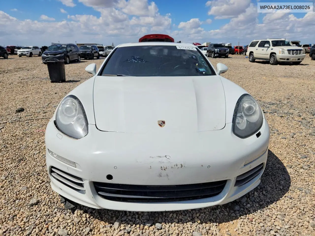 2014 Porsche Panamera 2 VIN: WP0AA2A73EL008026 Lot: 61743916