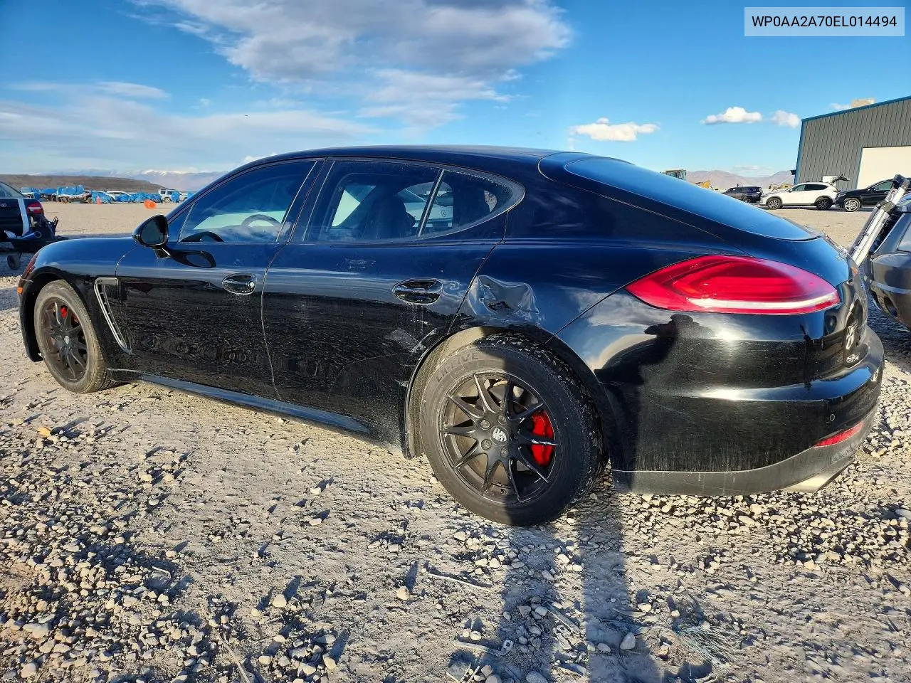 2014 Porsche Panamera 2 VIN: WP0AA2A70EL014494 Lot: 77466425
