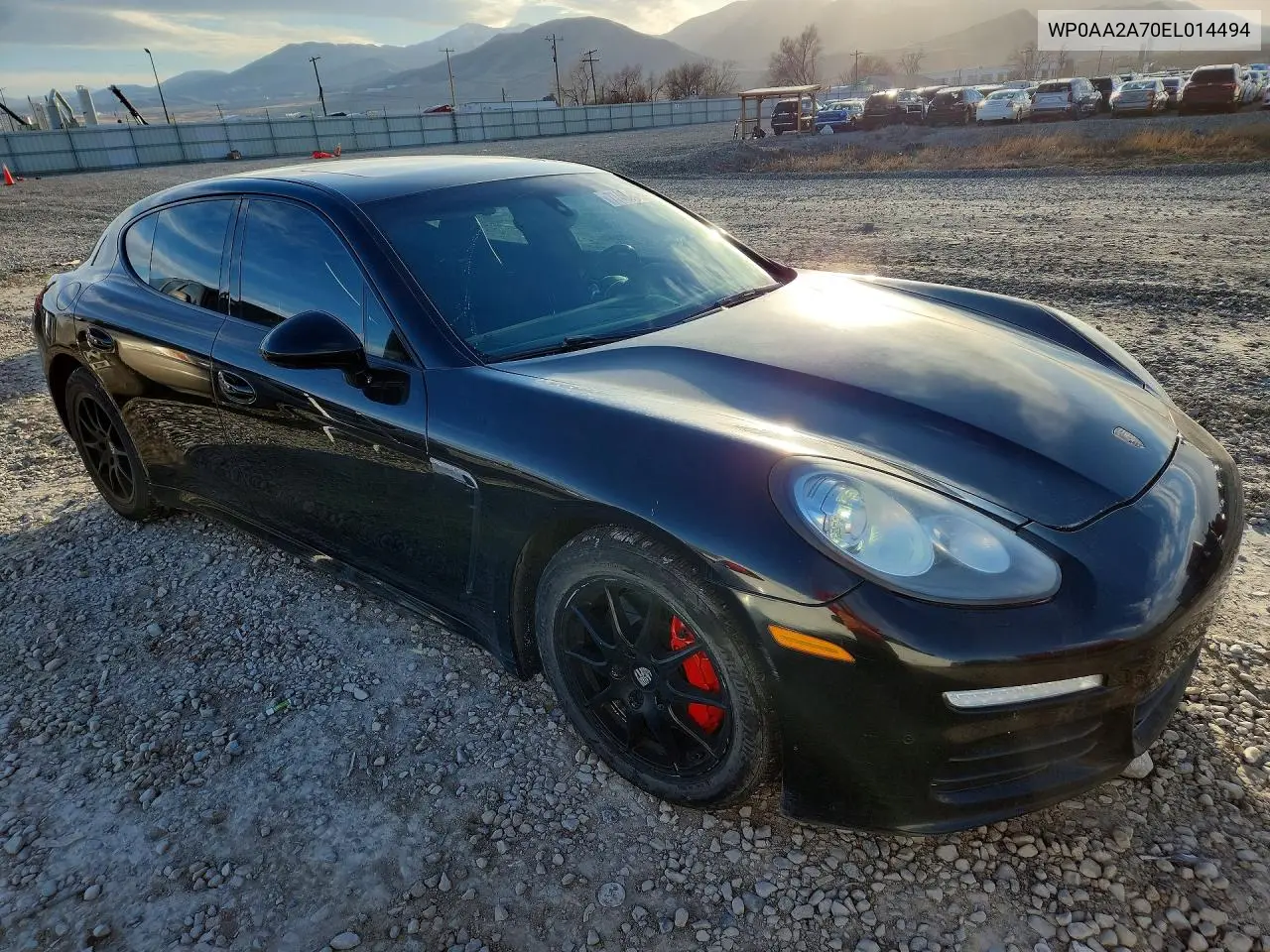 2014 Porsche Panamera 2 VIN: WP0AA2A70EL014494 Lot: 77466425