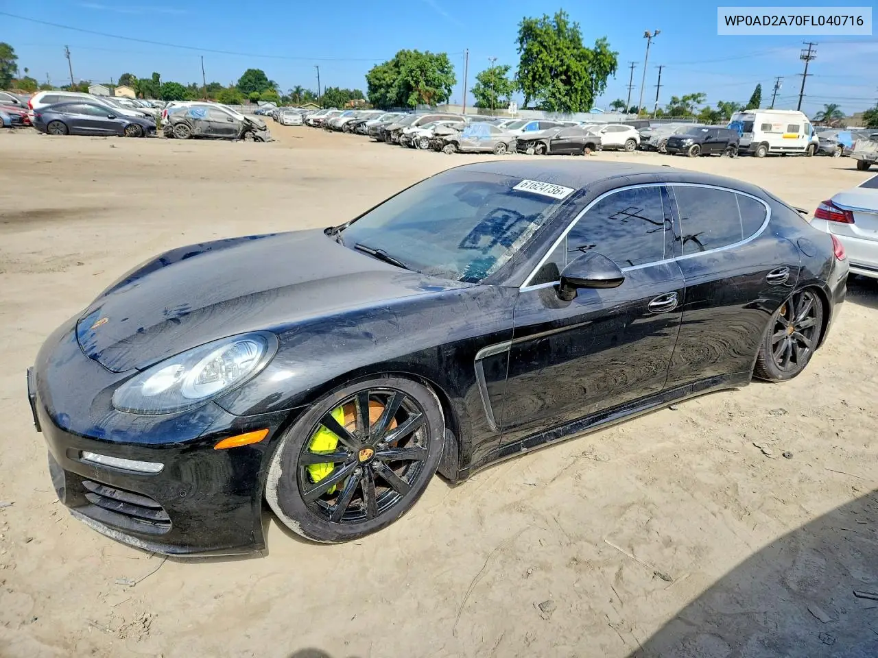 2015 Porsche Panamera Se Hybrid VIN: WP0AD2A70FL040716 Lot: 61624736