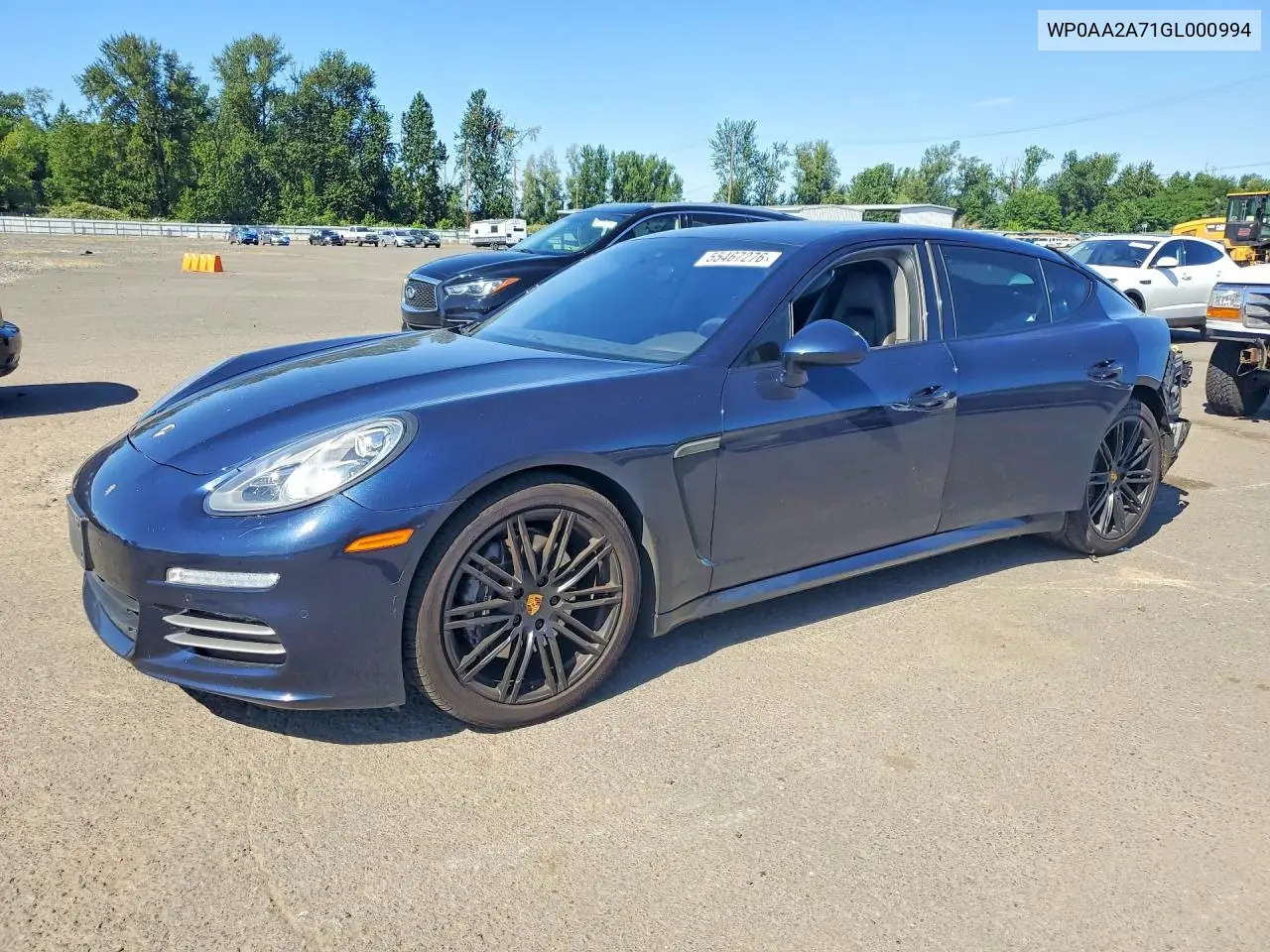 2016 Porsche Panamera 2 VIN: WP0AA2A71GL000994 Lot: 55467276