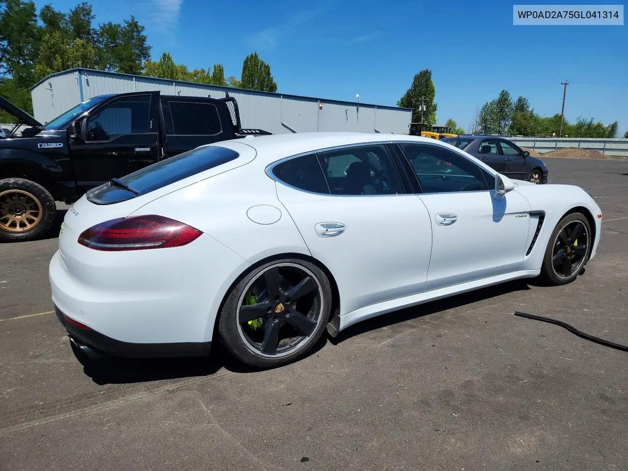 2016 Porsche Panamera Se Hybrid VIN: WP0AD2A75GL041314 Lot: 58699136