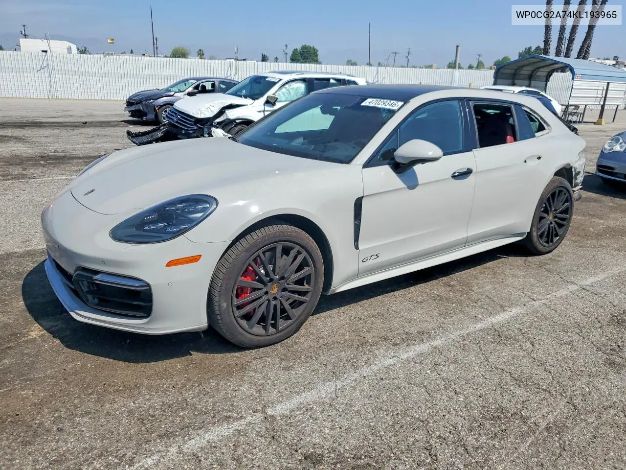 2019 Porsche Panamera Gts Sport Turismo VIN: WP0CG2A74KL193965 Lot: 47029346