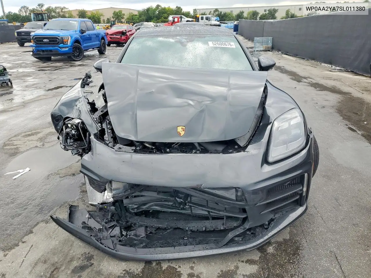 2025 Porsche Panamera Base/4 VIN: WP0AA2YA7SL011380 Lot: 52600676