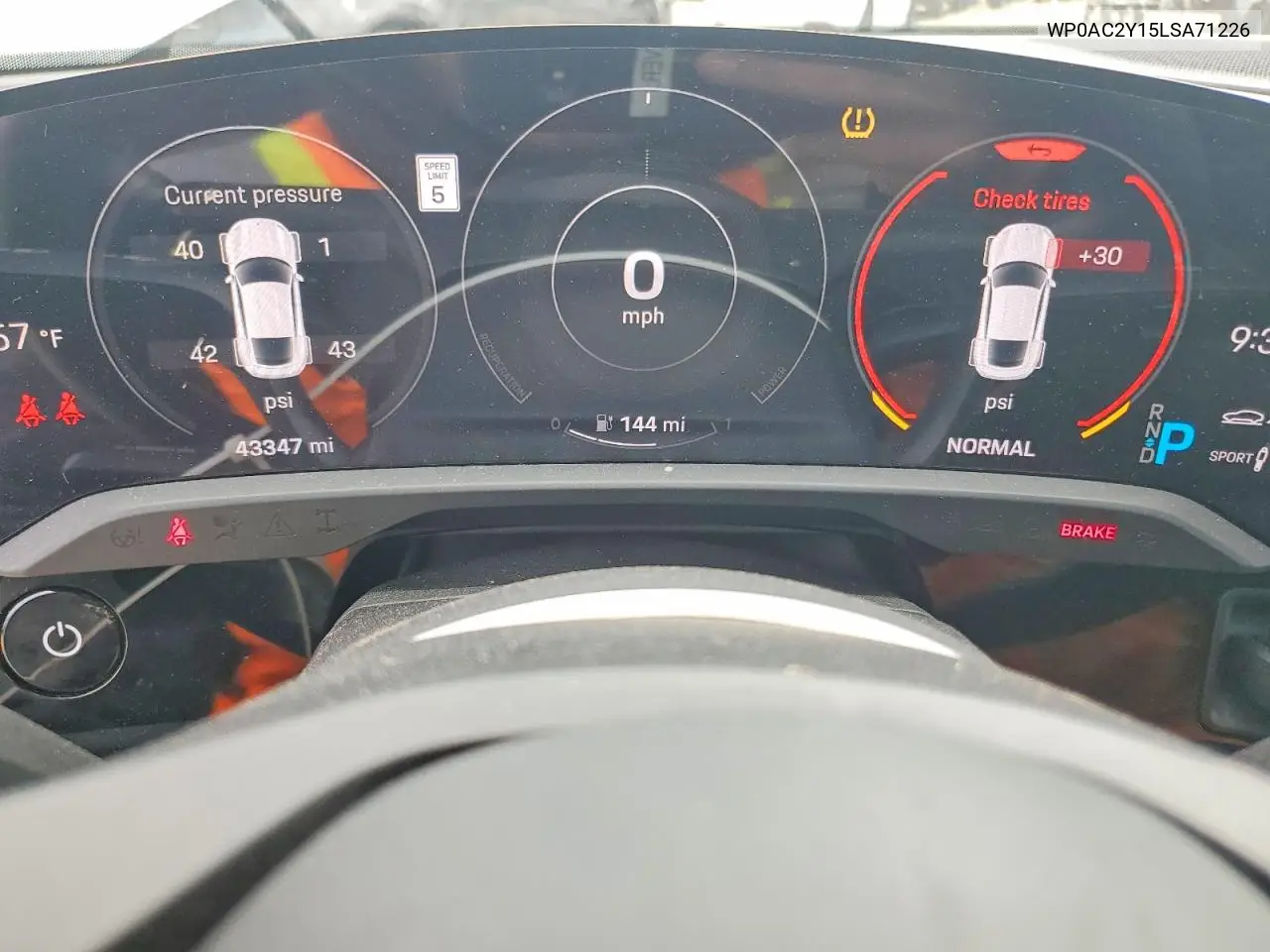 2020 Porsche Taycan Turbo VIN: WP0AC2Y15LSA71226 Lot: 49933676