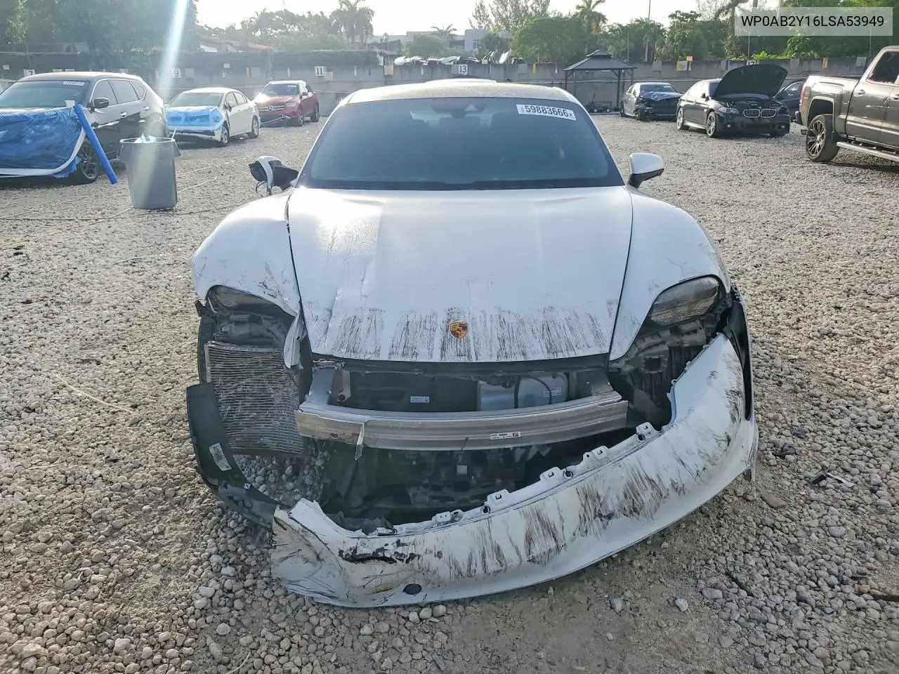2020 Porsche Taycan 4S VIN: WP0AB2Y16LSA53949 Lot: 59883666