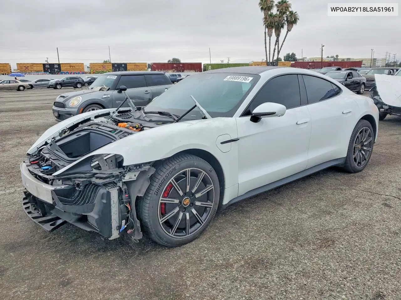 2020 Porsche Taycan 4S VIN: WP0AB2Y18LSA51961 Lot: 59889196