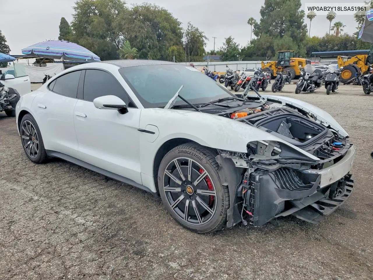 2020 Porsche Taycan 4S VIN: WP0AB2Y18LSA51961 Lot: 59889196