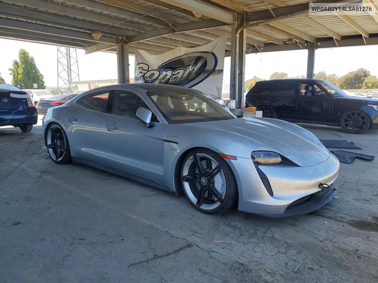 2020 Porsche Taycan 4S VIN: WP0AB2Y14LSA51276 Lot: 61231306
