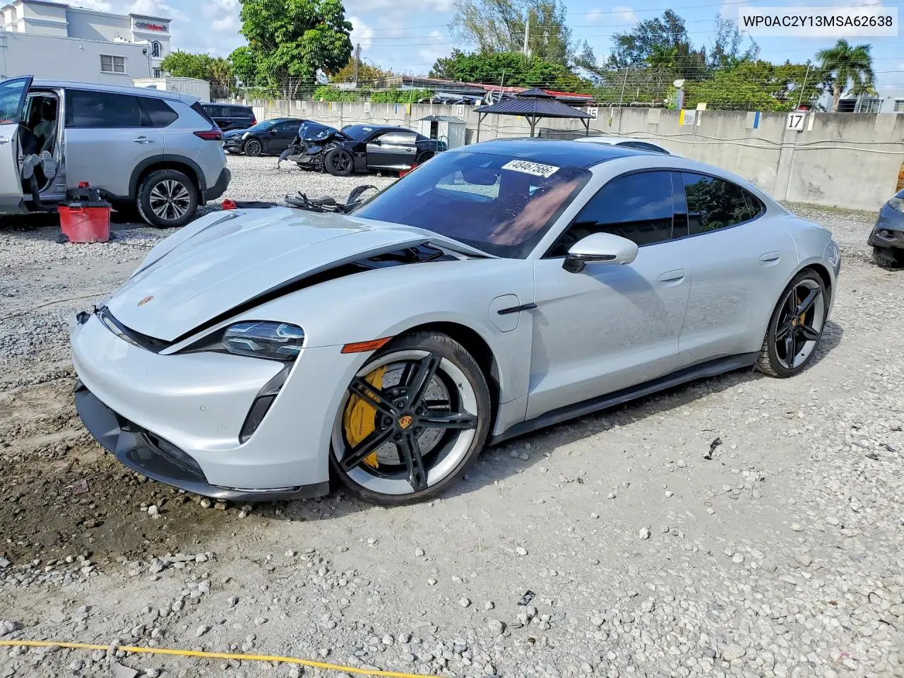 2021 Porsche Taycan Turbo VIN: WP0AC2Y13MSA62638 Lot: 48467566