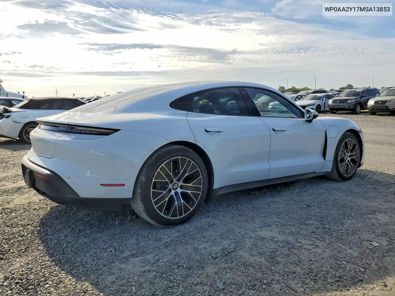 2021 Porsche Taycan VIN: WP0AA2Y17MSA13853 Lot: 54898856
