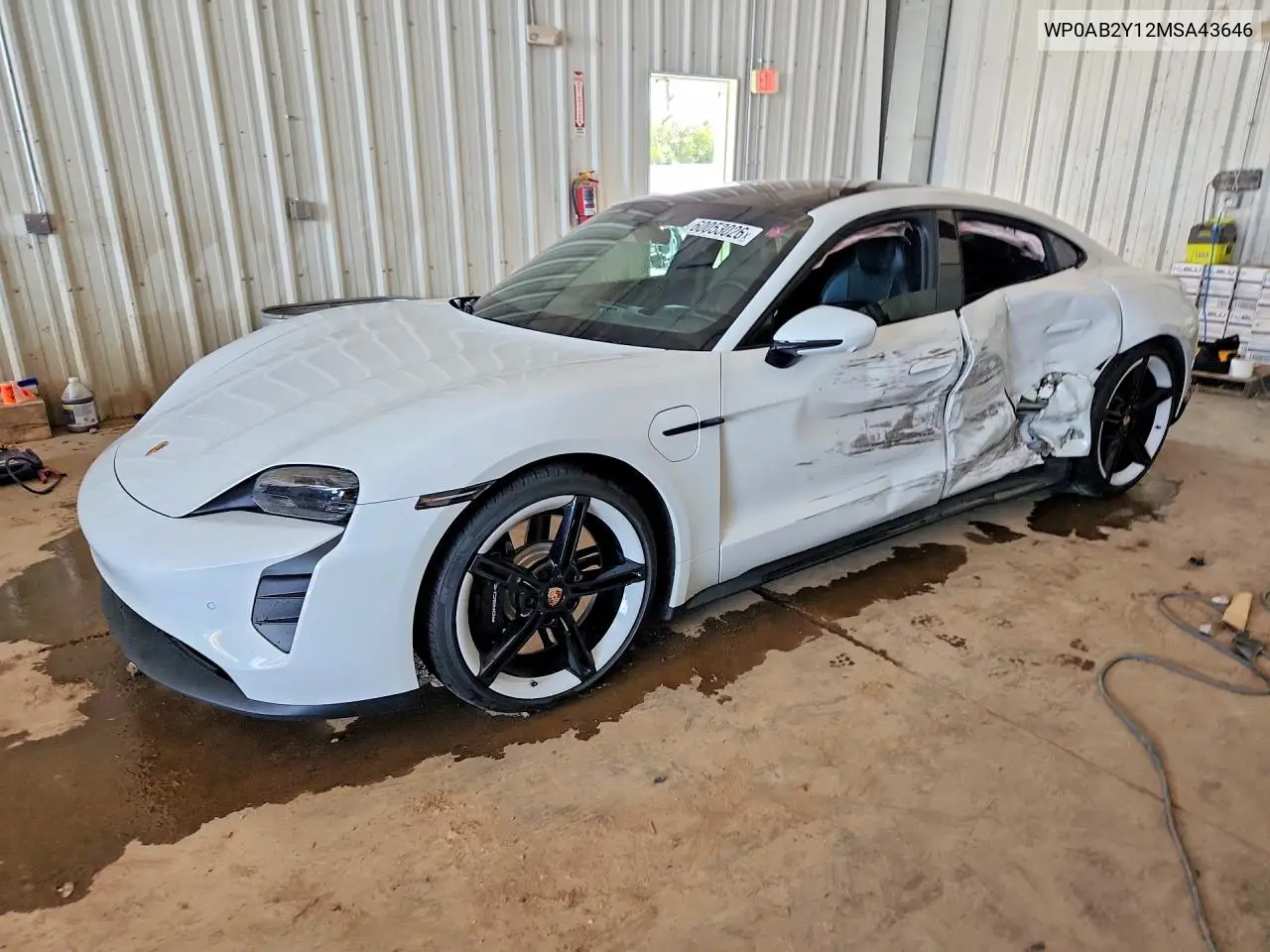 2021 Porsche Taycan 4S VIN: WP0AB2Y12MSA43646 Lot: 60053026