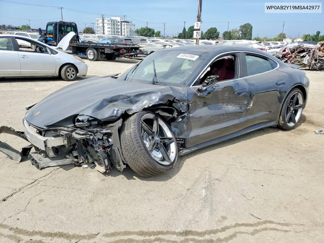 2021 Porsche Taycan 4S VIN: WP0AB2Y19MSA42977 Lot: 60640996