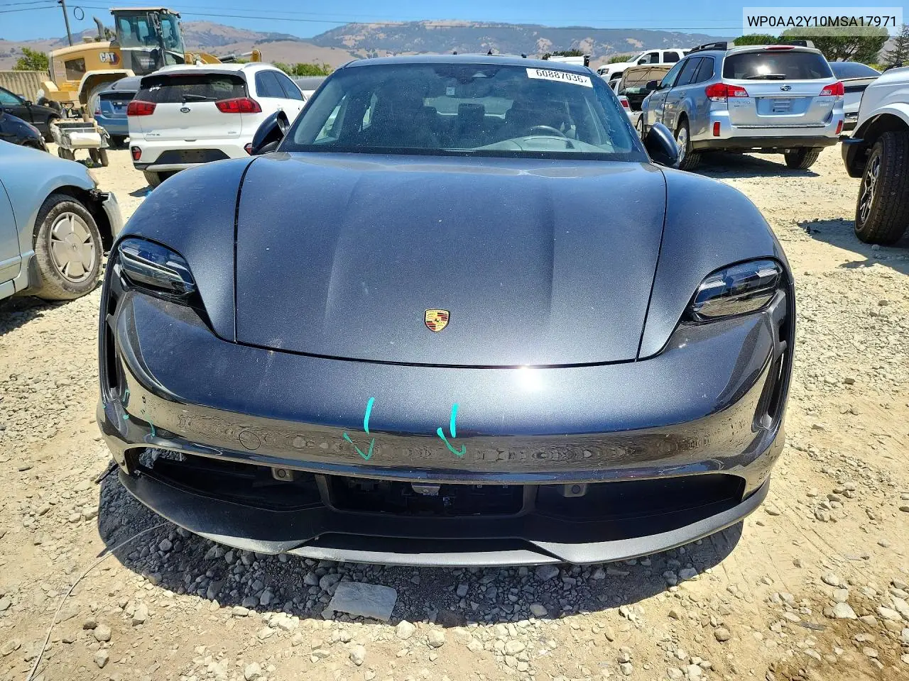 2021 Porsche Taycan VIN: WP0AA2Y10MSA17971 Lot: 60887036