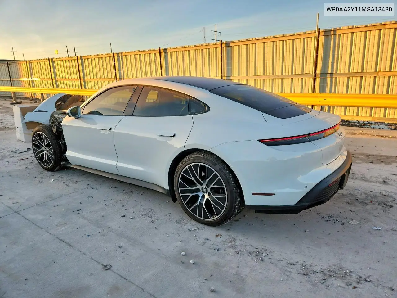 2021 Porsche Taycan VIN: WP0AA2Y11MSA13430 Lot: 73680545