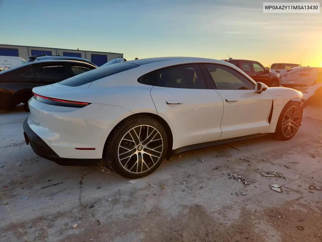 2021 Porsche Taycan VIN: WP0AA2Y11MSA13430 Lot: 73680545