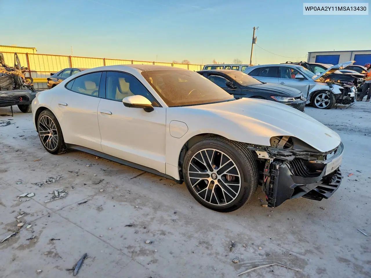 2021 Porsche Taycan VIN: WP0AA2Y11MSA13430 Lot: 73680545