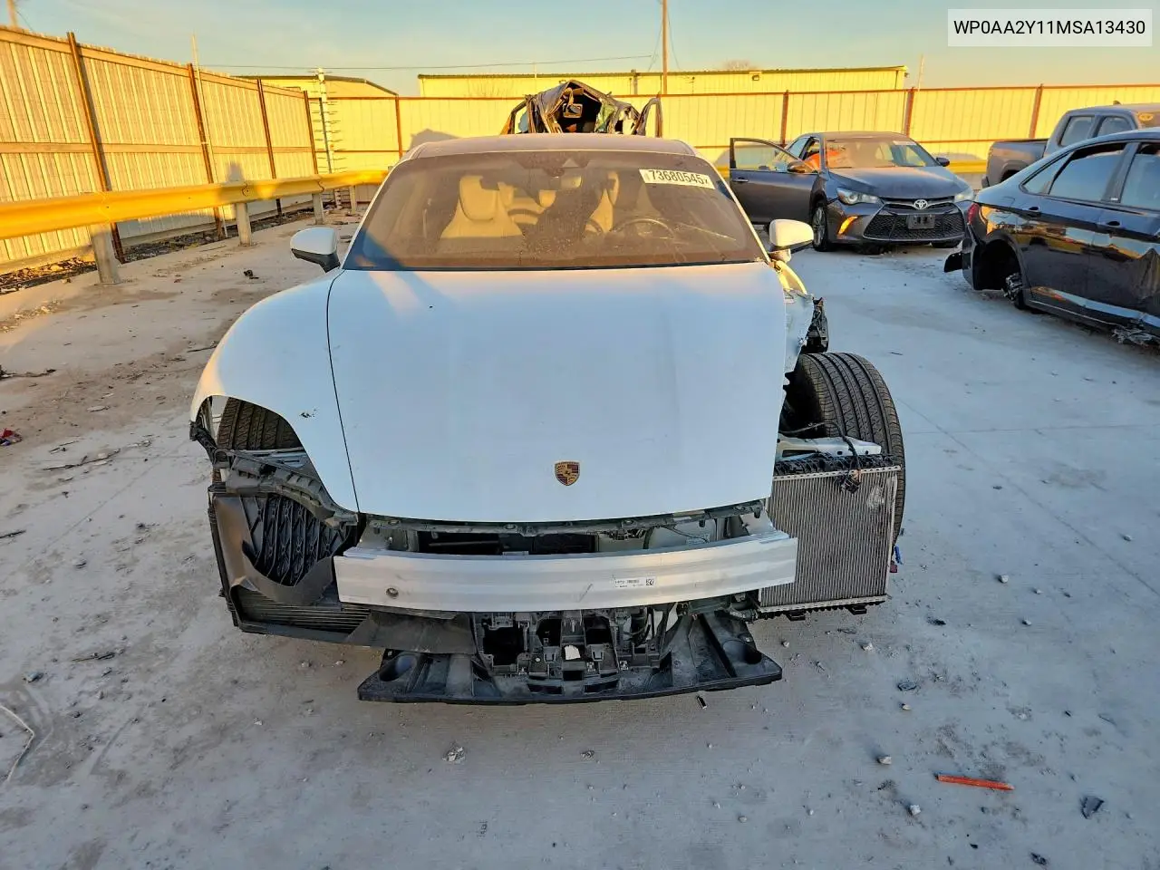 2021 Porsche Taycan VIN: WP0AA2Y11MSA13430 Lot: 73680545