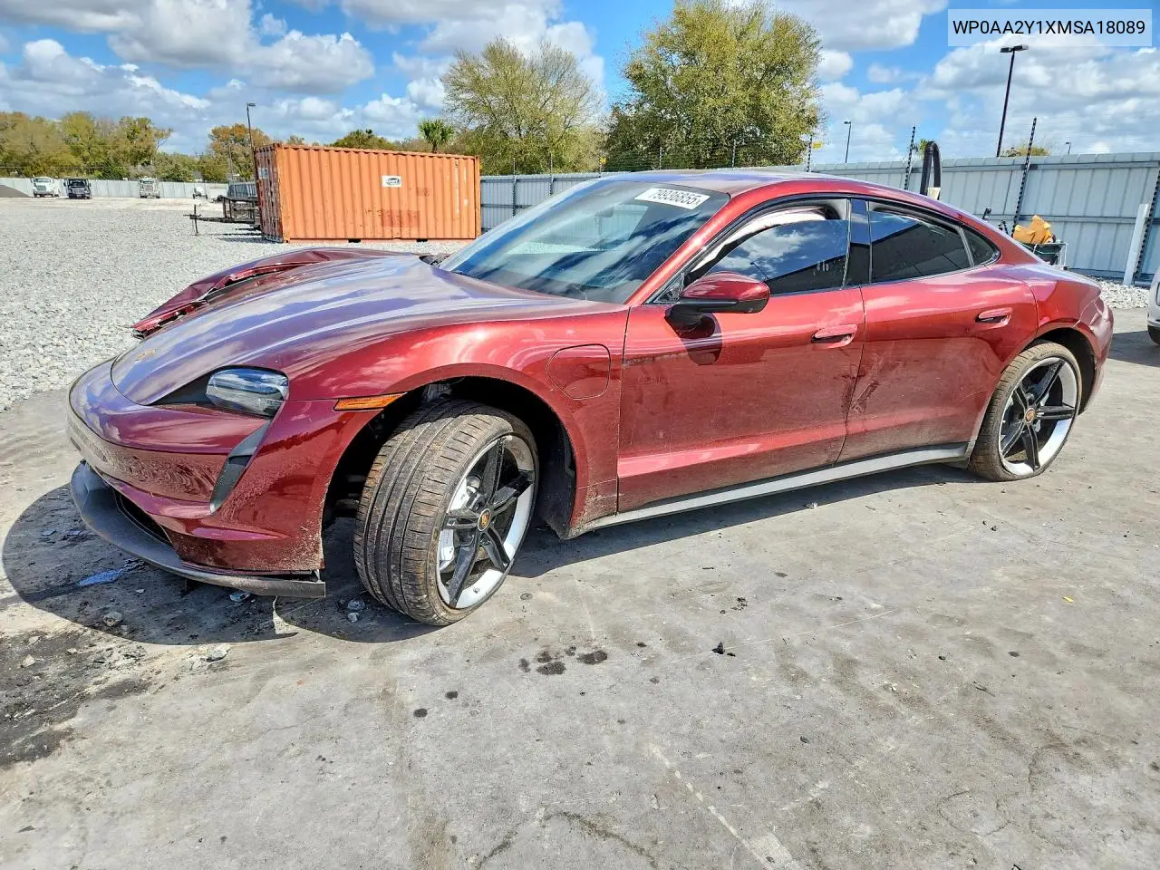 2021 Porsche Taycan VIN: WP0AA2Y1XMSA18089 Lot: 79936855