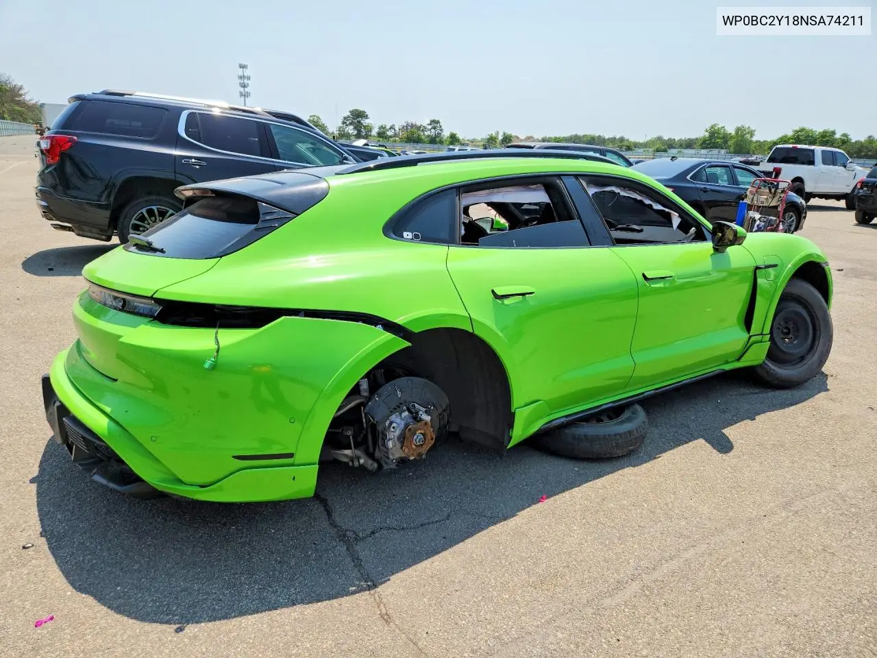 2022 Porsche Taycan Cross Turismo Turbo VIN: WP0BC2Y18NSA74211 Lot: 47504116