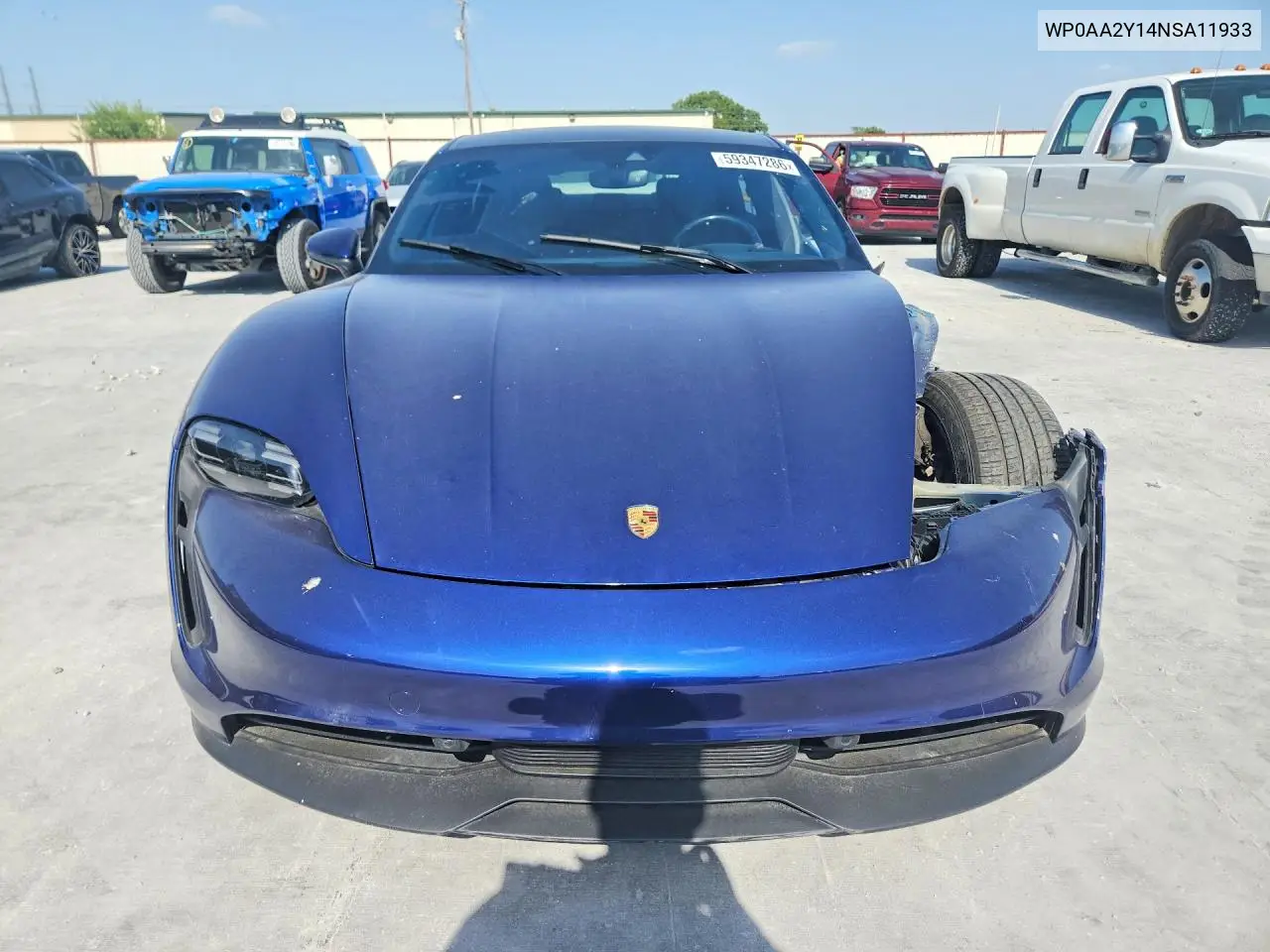 2022 Porsche Taycan VIN: WP0AA2Y14NSA11933 Lot: 59347286