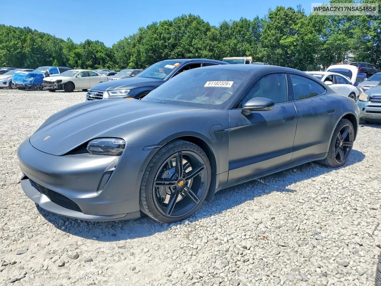 2022 Porsche Taycan Turbo VIN: WP0AC2Y17NSA54558 Lot: 61182326