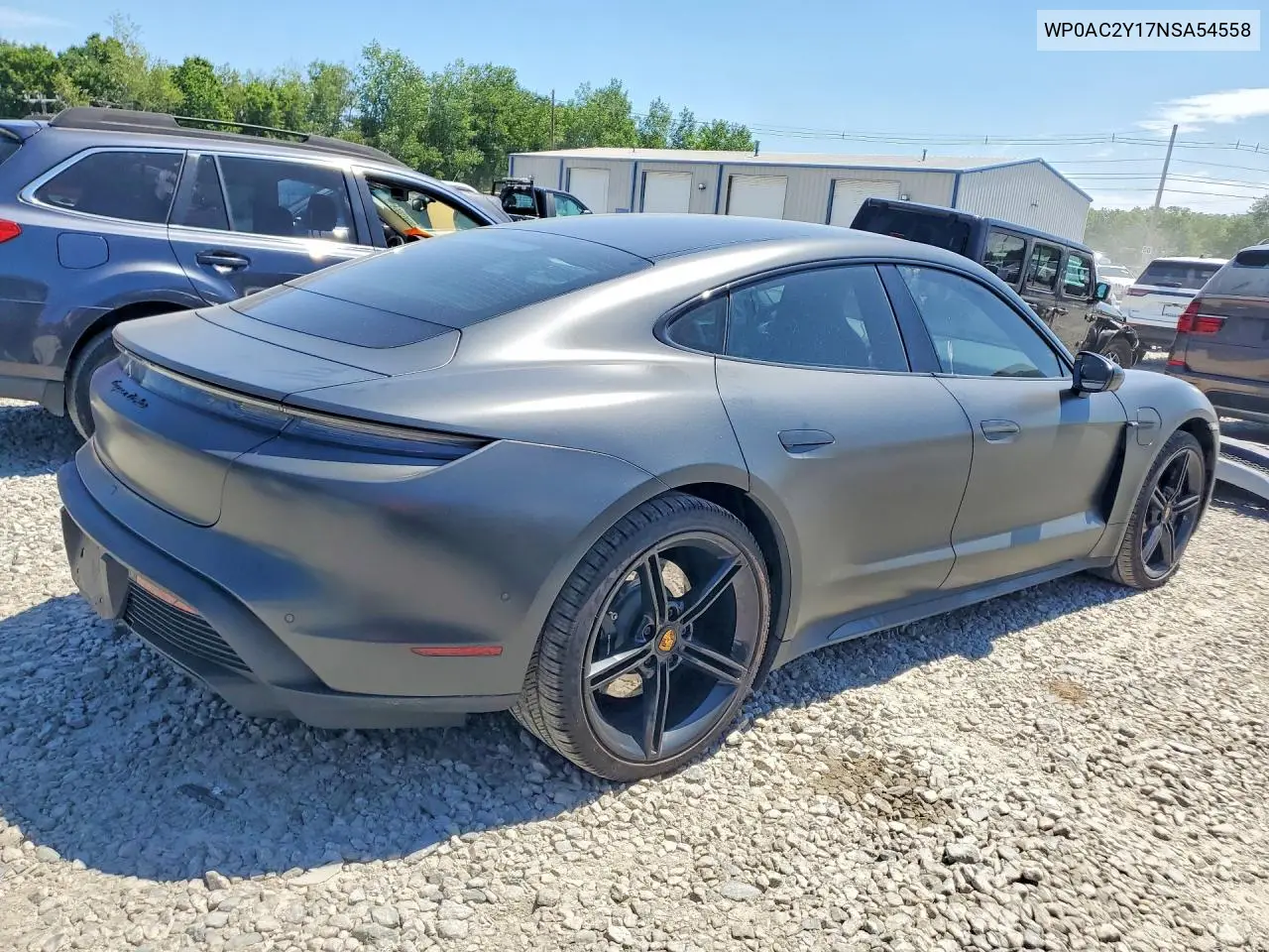 2022 Porsche Taycan Turbo VIN: WP0AC2Y17NSA54558 Lot: 61182326