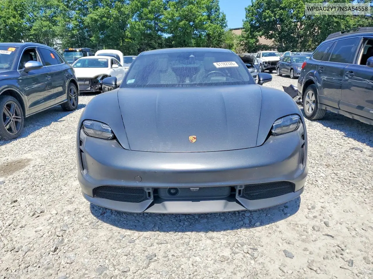 2022 Porsche Taycan Turbo VIN: WP0AC2Y17NSA54558 Lot: 61182326