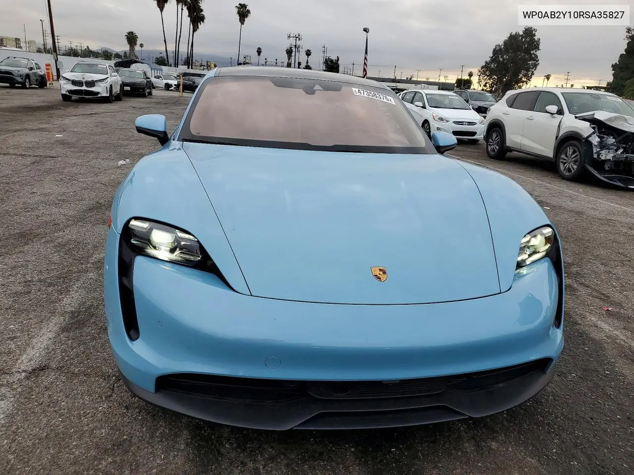 2024 Porsche Taycan 4S VIN: WP0AB2Y10RSA35827 Lot: 47358376