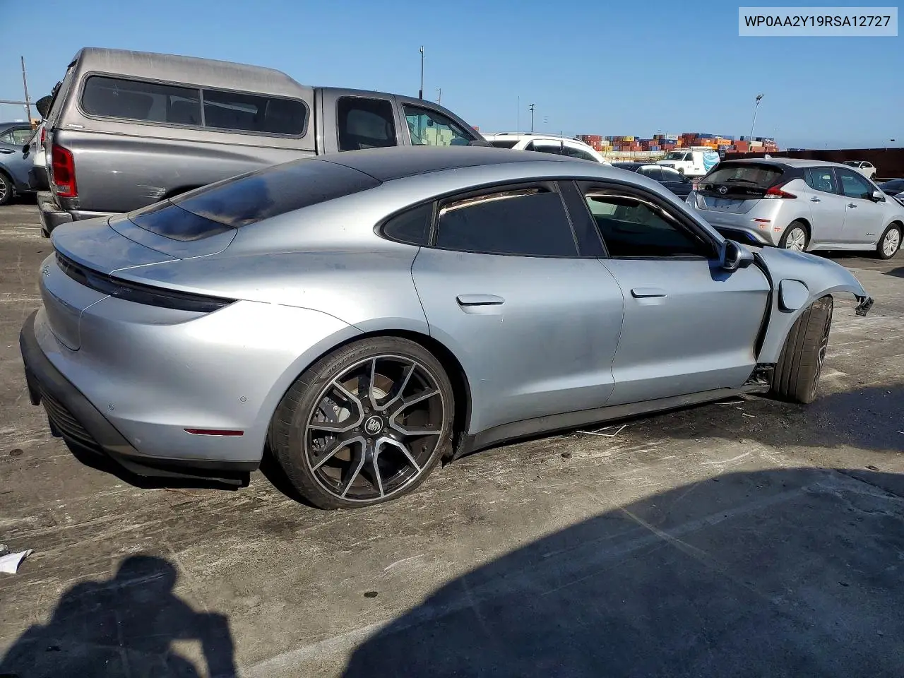 2024 Porsche Taycan VIN: WP0AA2Y19RSA12727 Lot: 60590186