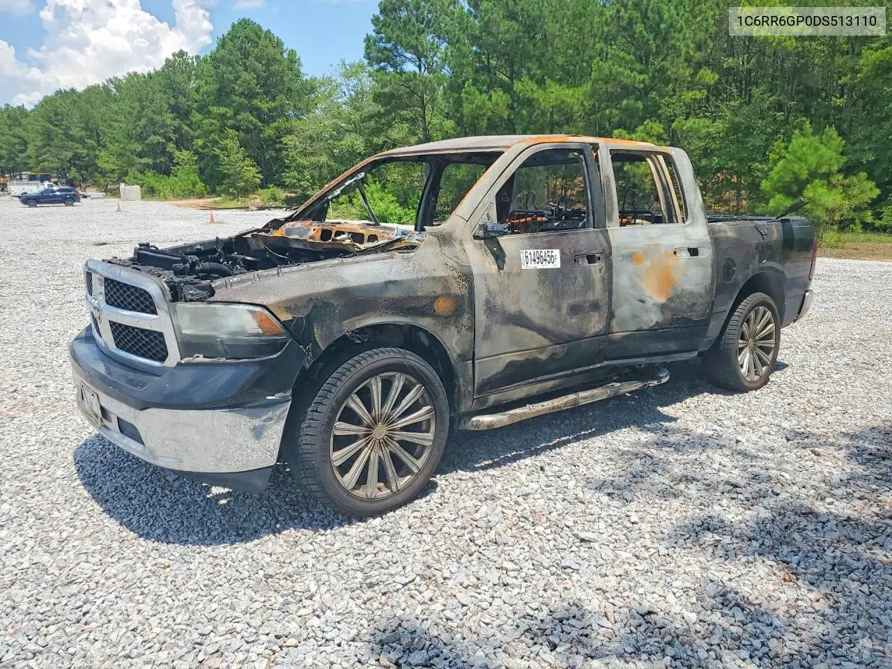 2013 Ram 1500 Slt VIN: 1C6RR6GP0DS513110 Lot: 61496456