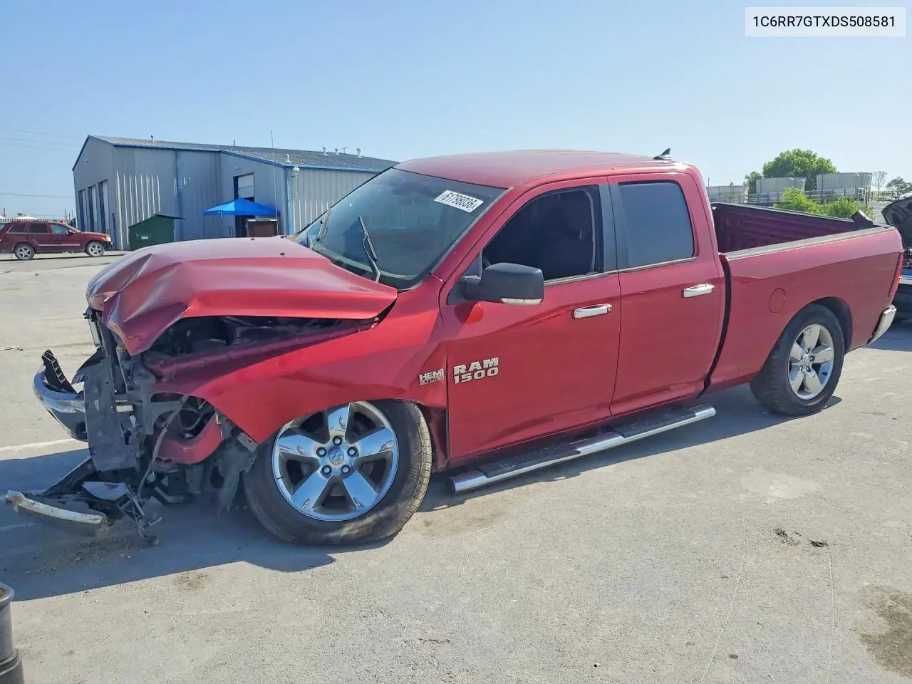 2013 Ram 1500 Slt VIN: 1C6RR7GTXDS508581 Lot: 61798036