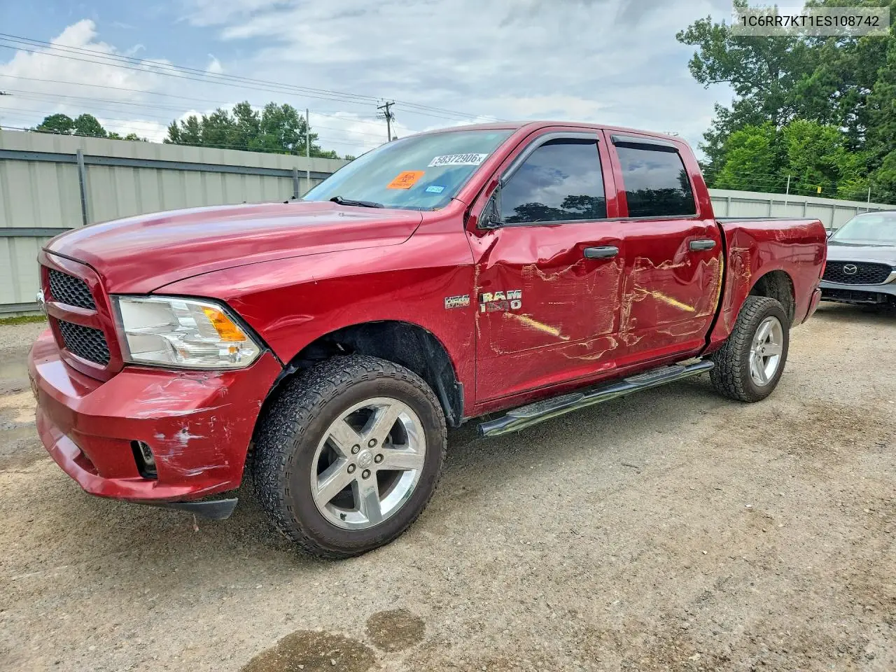 2014 Ram 1500 St VIN: 1C6RR7KT1ES108742 Lot: 58372906