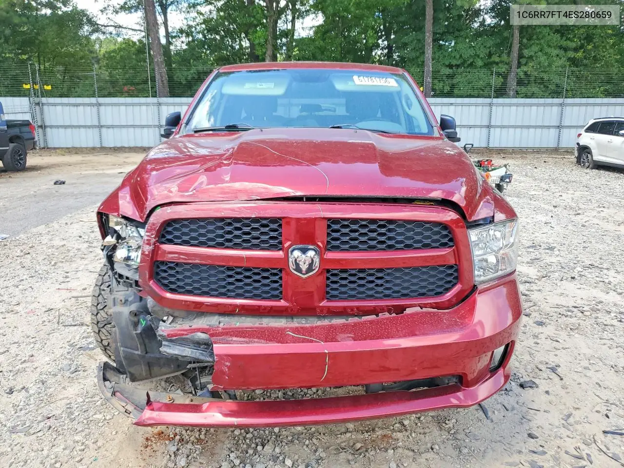 2014 Ram 1500 St VIN: 1C6RR7FT4ES280659 Lot: 61781756